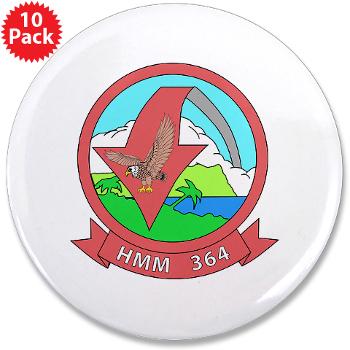 MMHS364 - M01 - 01 - Marine Medium Helicopter Squadron 364 - 3.5" Button (10 pack)
